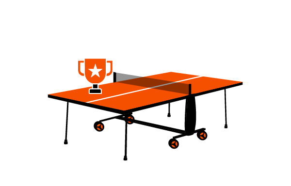 Icône de table de ping-pong indoor pro et competition