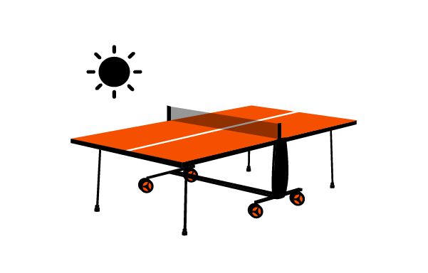 Icône de table de ping-pong extérieur outdoor loisir