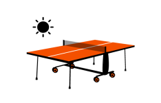 Icône table de ping pong extérieur